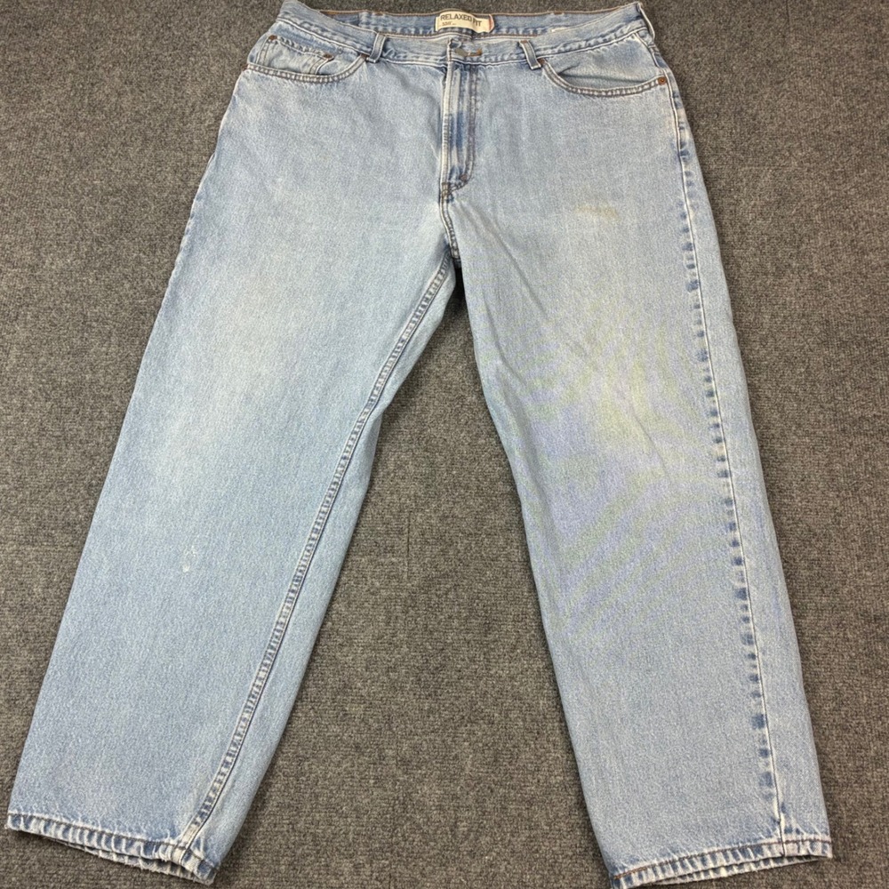Levis 550 Relaxed Fit Mens Jeans Light Wash Blue Denim W40 L30 (Actual 37x28)